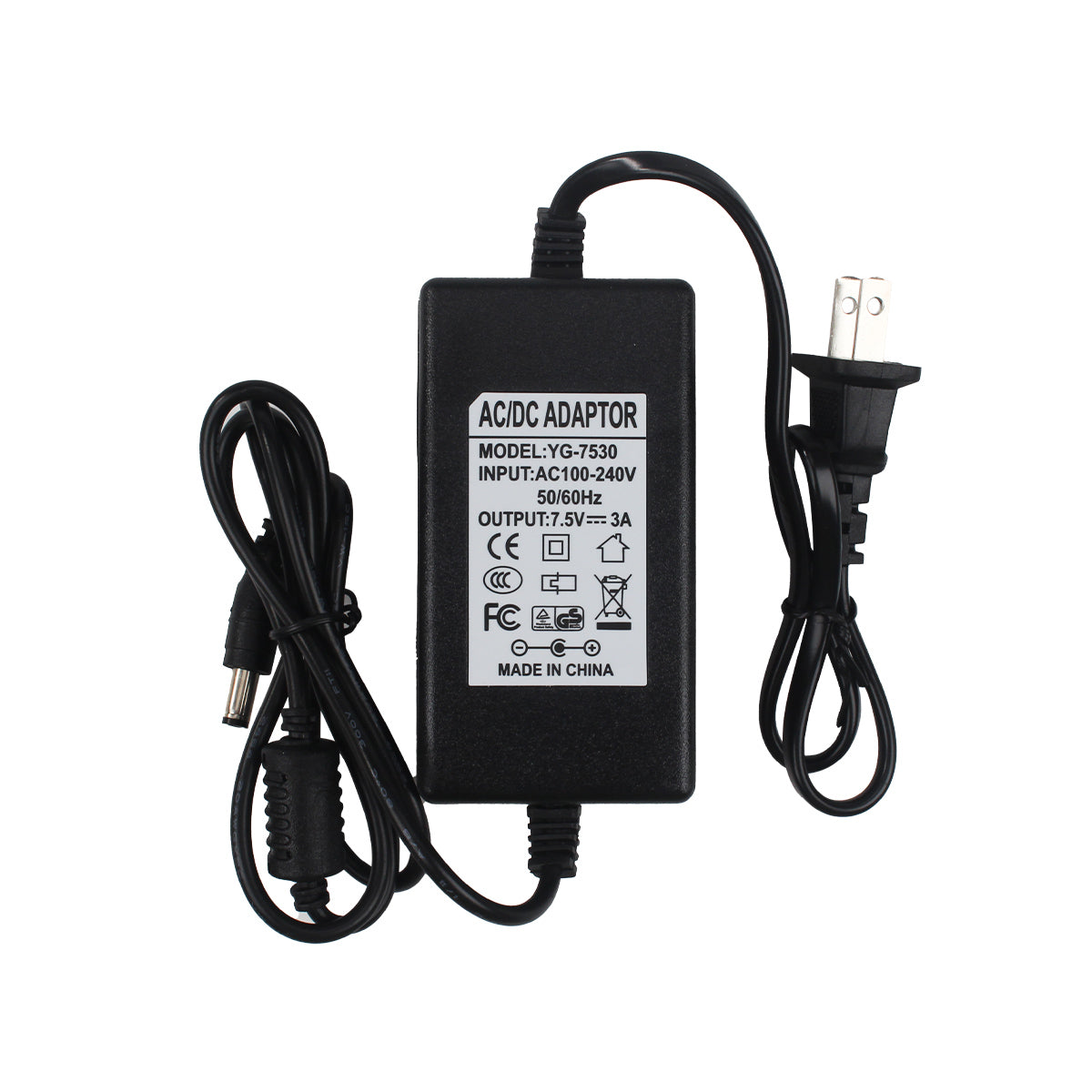 Power Supply Adapter for Robot Arm DC Plug 7.5V 3A Power Supply Adapter for Robot Arm DC Plug 7.5V 3A